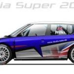 Guy Wilks con un Skoda en el Rallye de Escocia