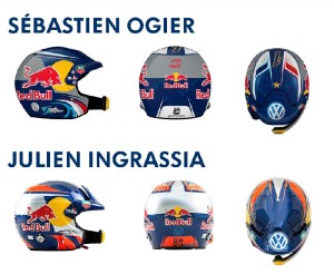 Cascos Sebastien Ogier y Julien Ingrassia