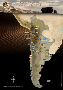 Recorrido Dakar 2015.