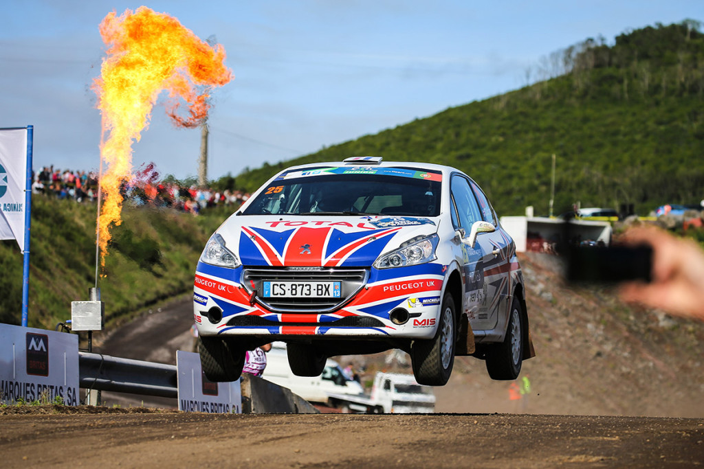 25 INGRAM Chris MOREAU Gabin PEUGEOT 208 R2 action during the 2015 European Rally Championship ERC Azores rally,  from June 3 to 6th, at Ponta Delgada, Portugal. Photo Jorge Cunha / DPPI