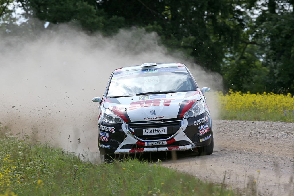 26 SIRMACIS Ralfs SIMINS Arturs Peugeot 208 VTi R2 action during the 2015 European Rally Championship ERC Estonia Rally, from July 17th to 20th 2015 at Tallinn, Estonia. Photo Gregory Lenormand / DPPI