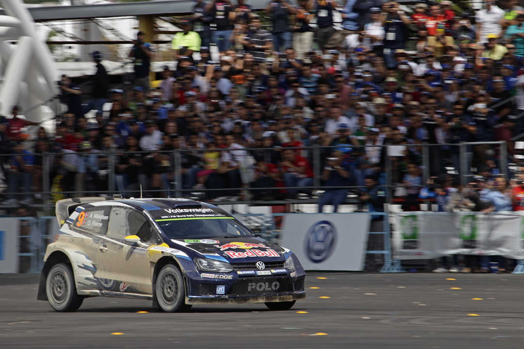 Andreas Mikkelsen (NOR), Ola Fløene (NOR) Volkswagen Polo R WRC (2015) WRC Rally Mexico 2015