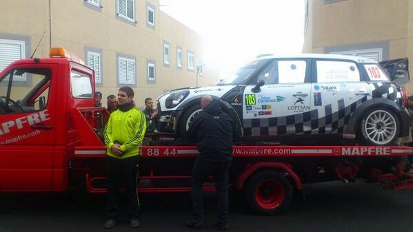 Luis Monzón abandona en el TC4 del Rally Islas Canarias