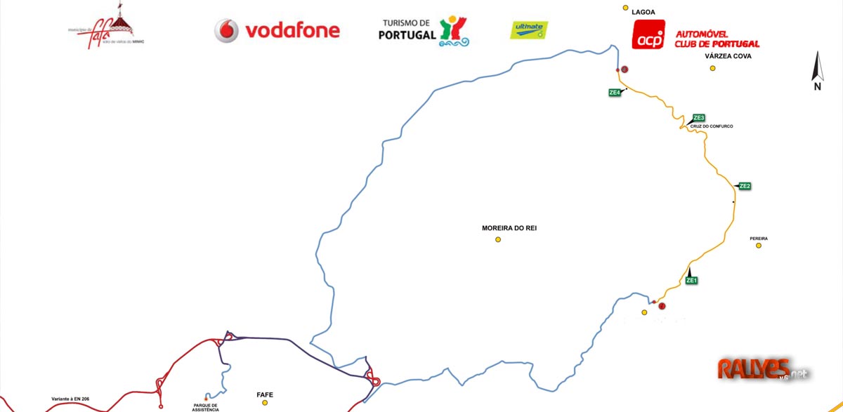 Mapas y accesos al WRC Fafe Rally Sprint