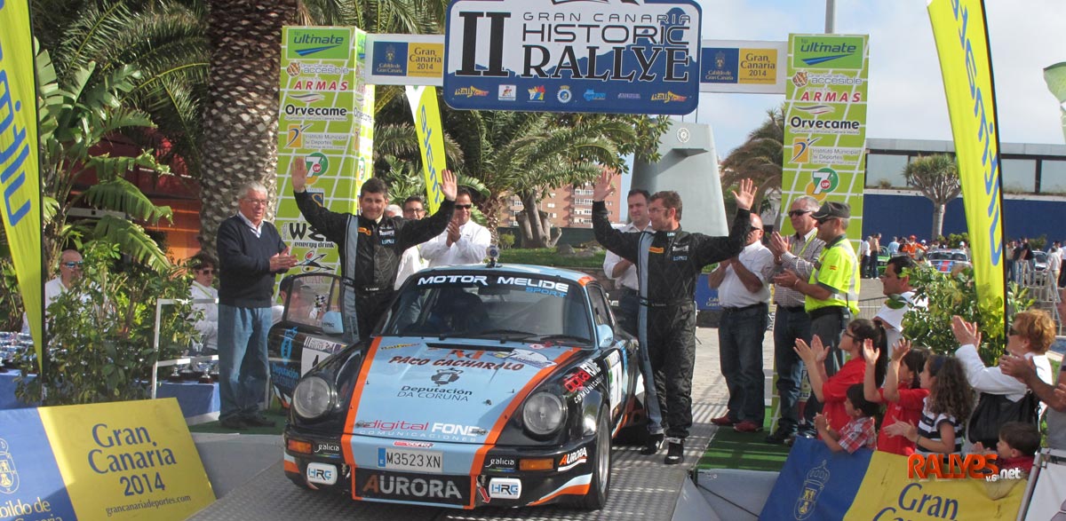 Podio gallego en el Gran Canaria Historic Rallye