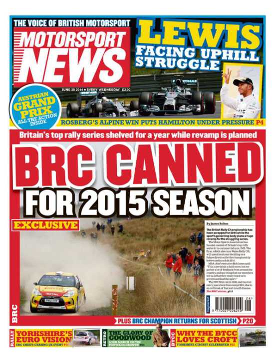 El Campeonato Británico de Rallyes no se celebrará en 2015