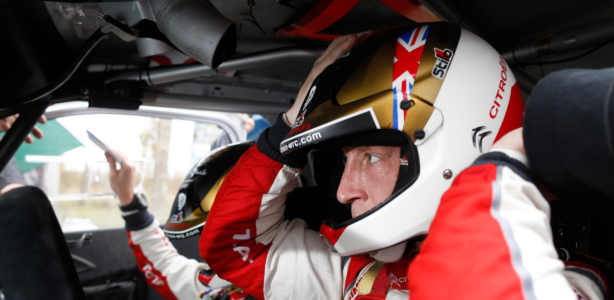 Hay oro en el casco de Kris Meeke