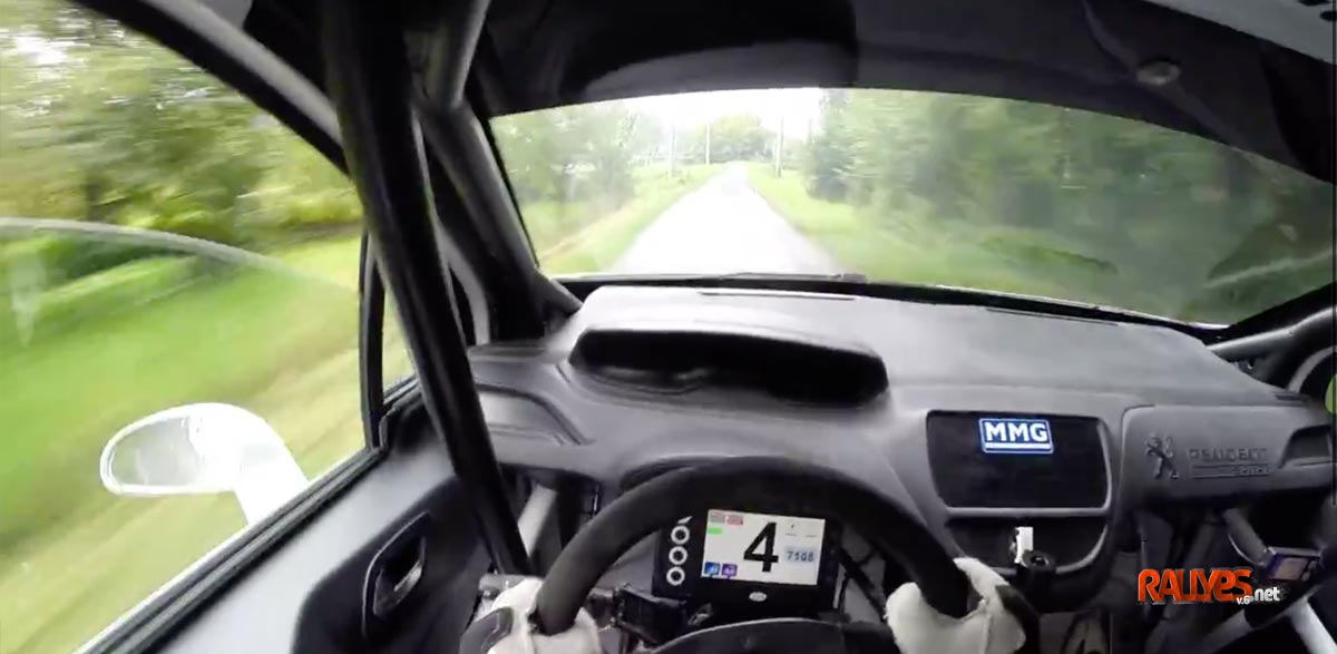 Vídeo, Chris Ingram prueba el Peugeot 208 R2 con una cámara en el casco