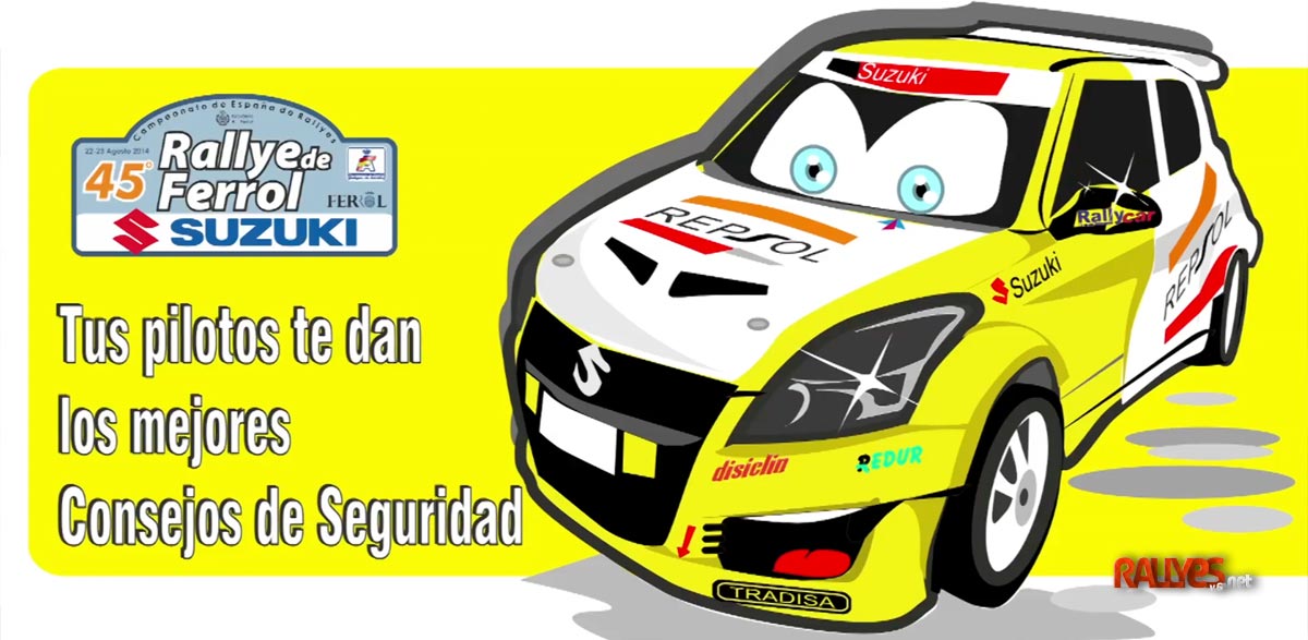 Los pilotos del Campeonato de España dan consejos de seguridad para el 45 Rallye de Ferrol