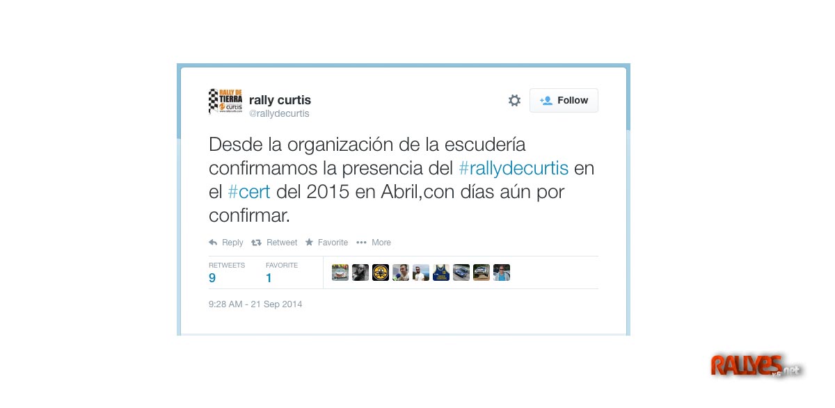 El Rally de Curtis en el Nacional de Tierra de 2015