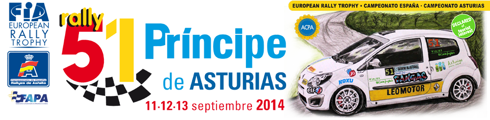 Publicadas las listas de inscritos del 51 Rally Príncipe de Asturias