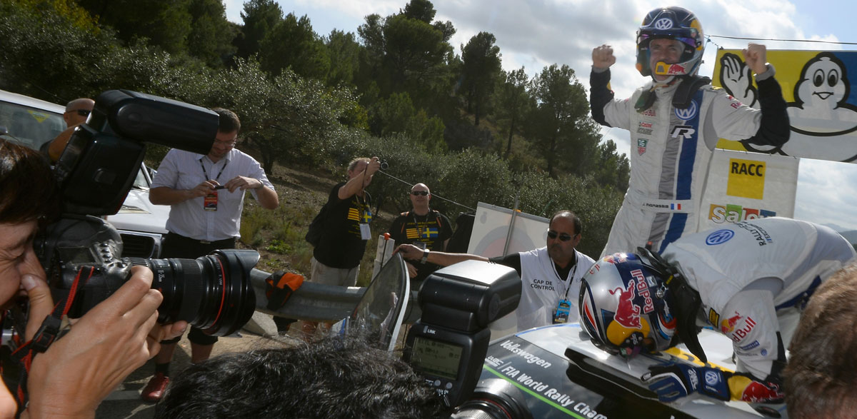 Sebastien Ogier, campeón del mundo de Rallyes 2014.