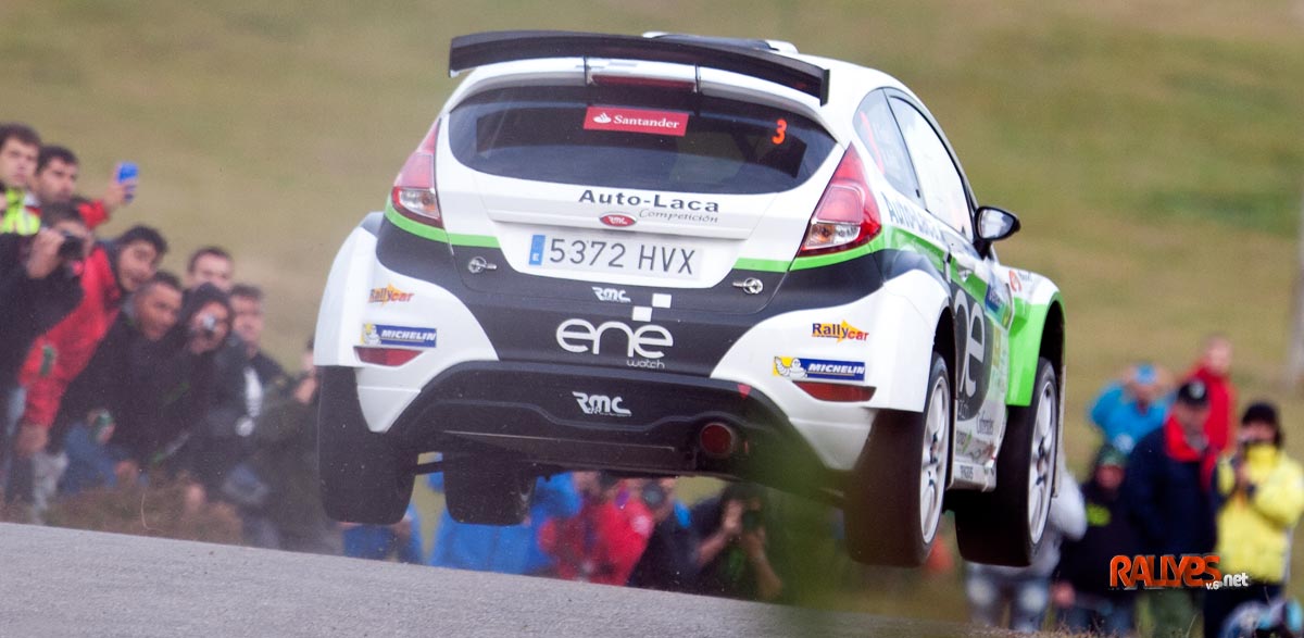 Miguel Fuster con el Ford Fiesta R5 en el Rallye de Madrid