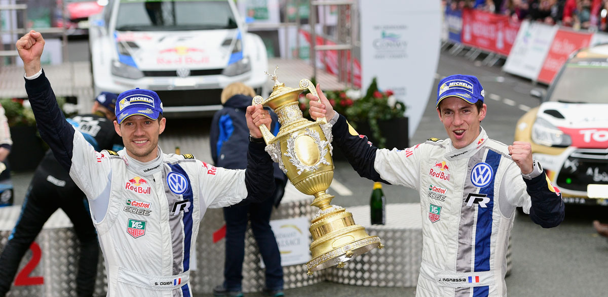 Sebastien Ogier, Rallye de Gales 2014.