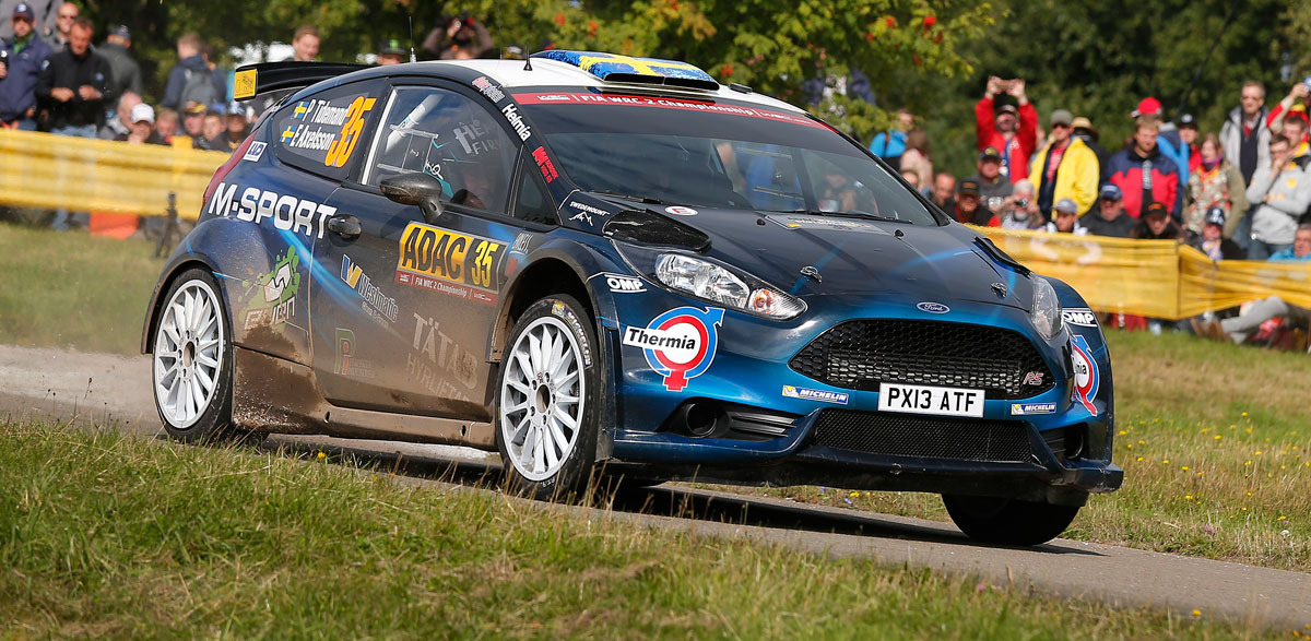 Pontus Tidemand, Ford Fiesta R5, Rallye de Alemania 2014.