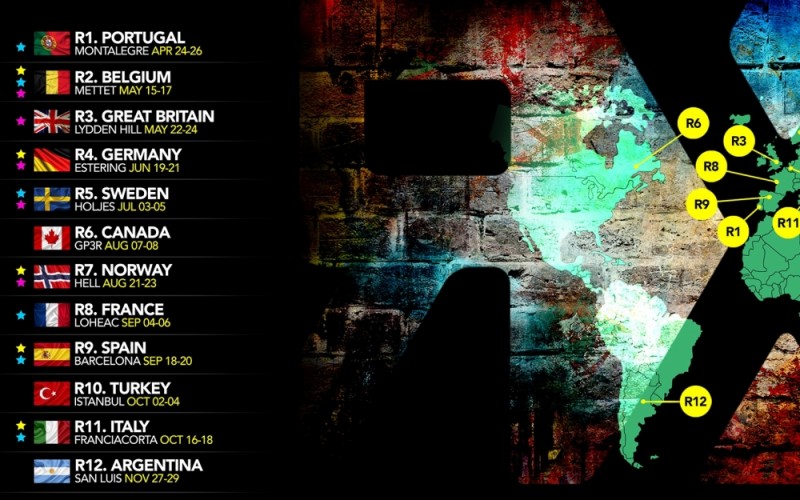 Calendario 2015 del Mundial de Rallycross