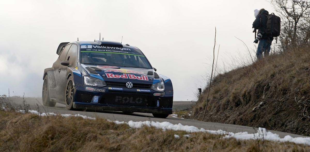 Sebastien Ogier, Rallye Montecarlo 2015.