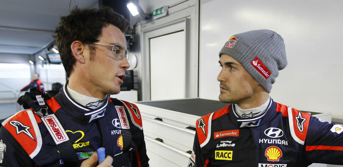 Thierry Neuville y Dani Sordo, Rallye Montecarlo 2015.