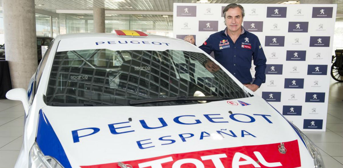 Carlos Sainz, en la presentación del Peugeot España Racing Team.