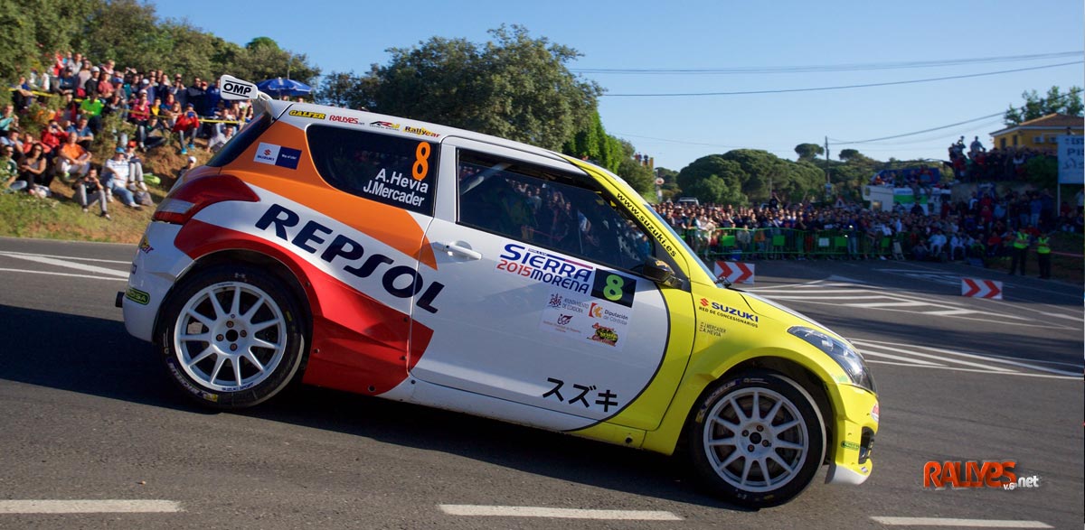 Rallye Sierra Morena, Alberto Hevia gana y Gorka Antxustegi lidera las 2RM