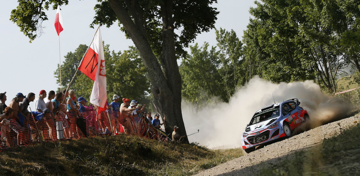 Thierry Neuville, Rallye de Polonia 2015.