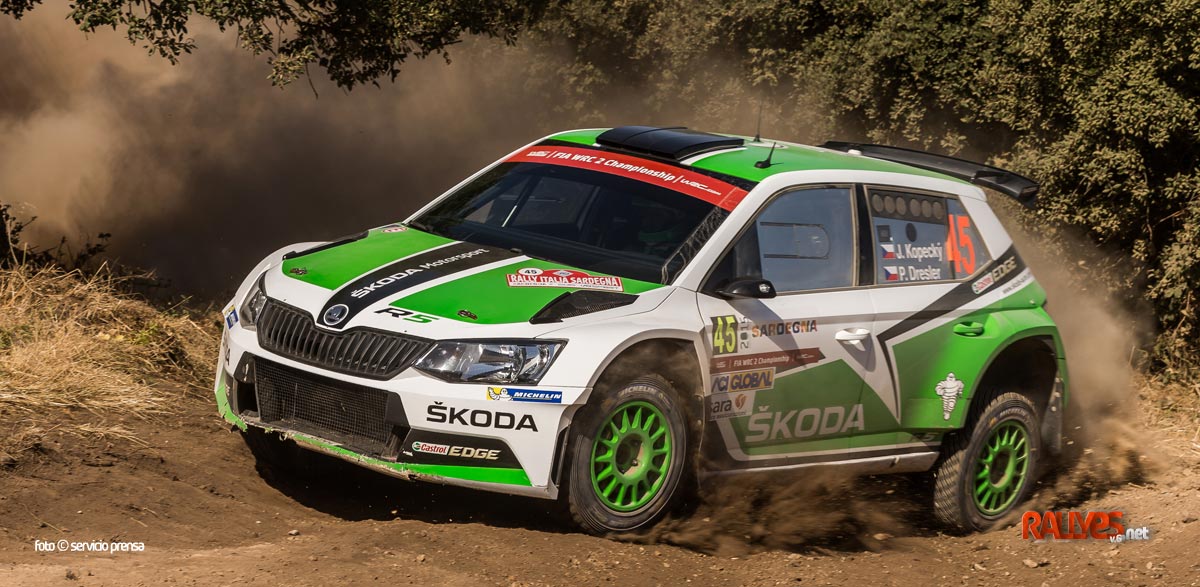 5 Skoda Fabia R5 en el Rallye de Alemania