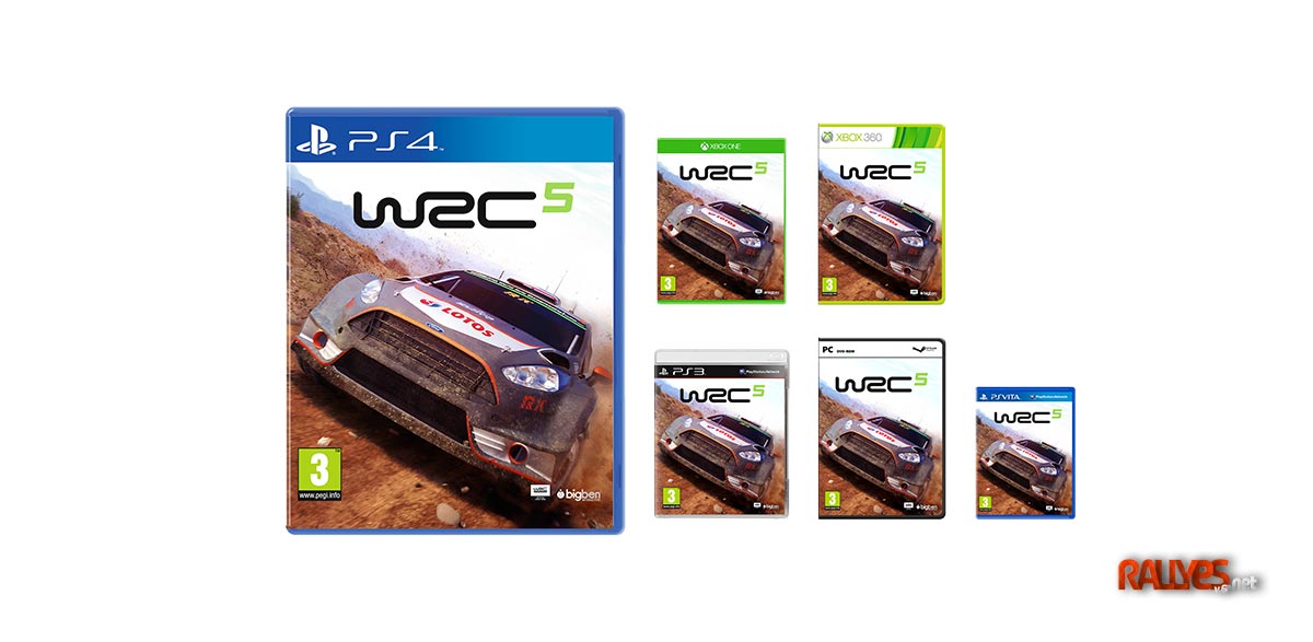 Robert Kubica en la portada del videojuego WRC 5 para España