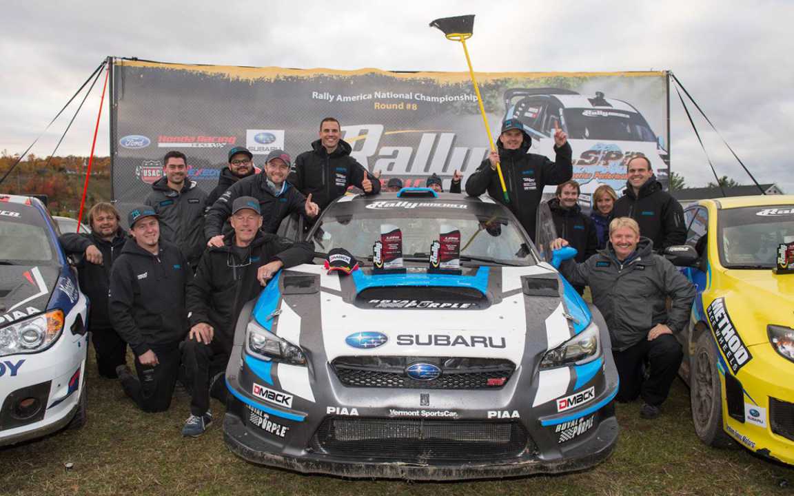 David Higgins y Subaru, una más en el Rally America National Championship