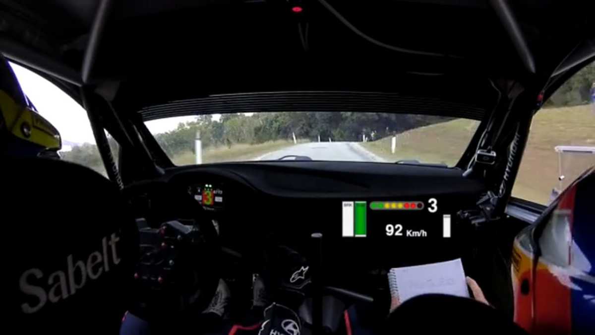 Vídeo con datos de Hayden Paddon en el Rally Legend