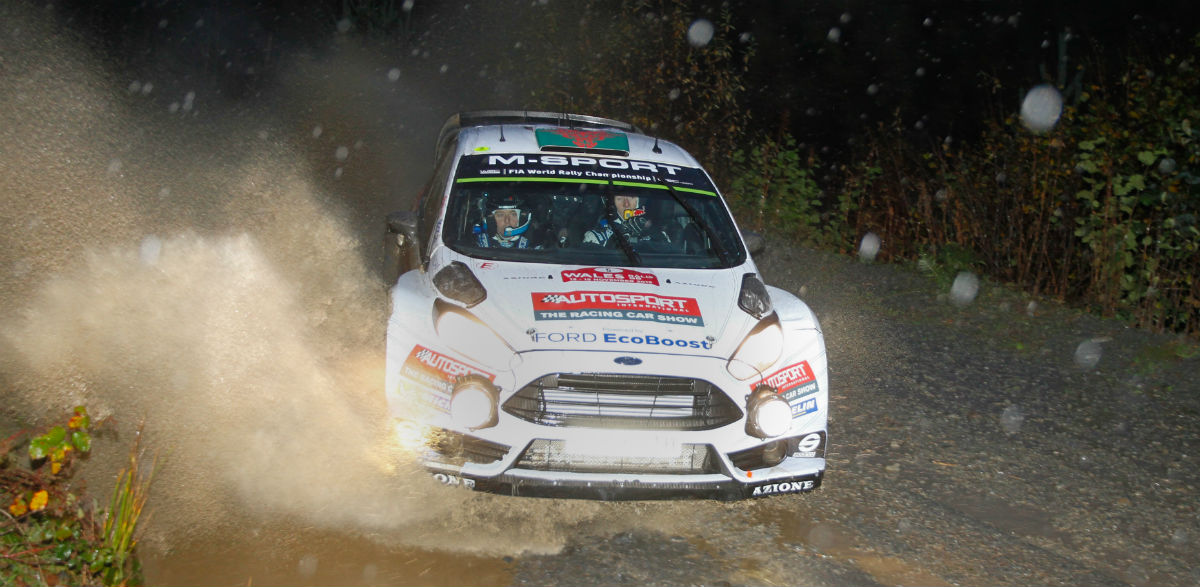 Elfyn Evans, Rallye de Gales 2015.