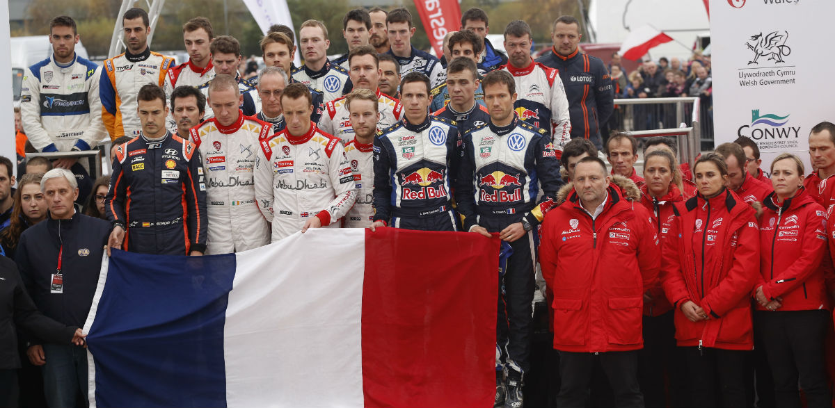 El WRC rinde homenaje a las víctimas de París