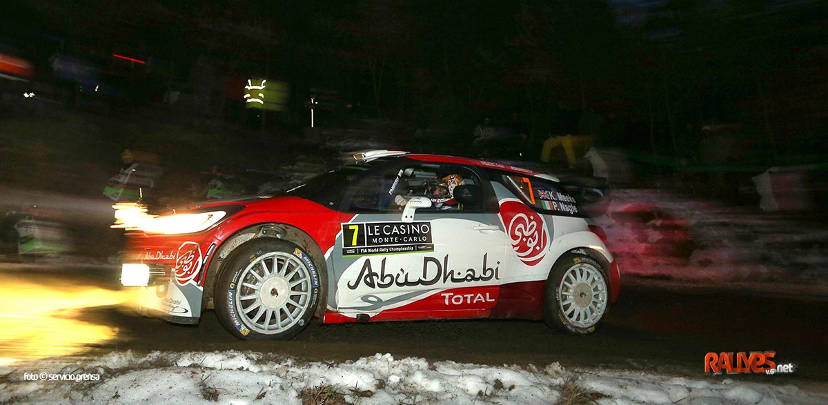 Kris Meeke, primer lider del Monte Carlo