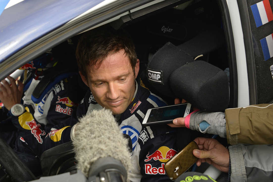 Ogier realiza su primer test completo con M-Sport… sobre nieve