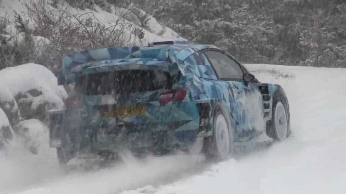 Vídeo, Ott Tanak con el Fiesta WRC 2017 en la nieve