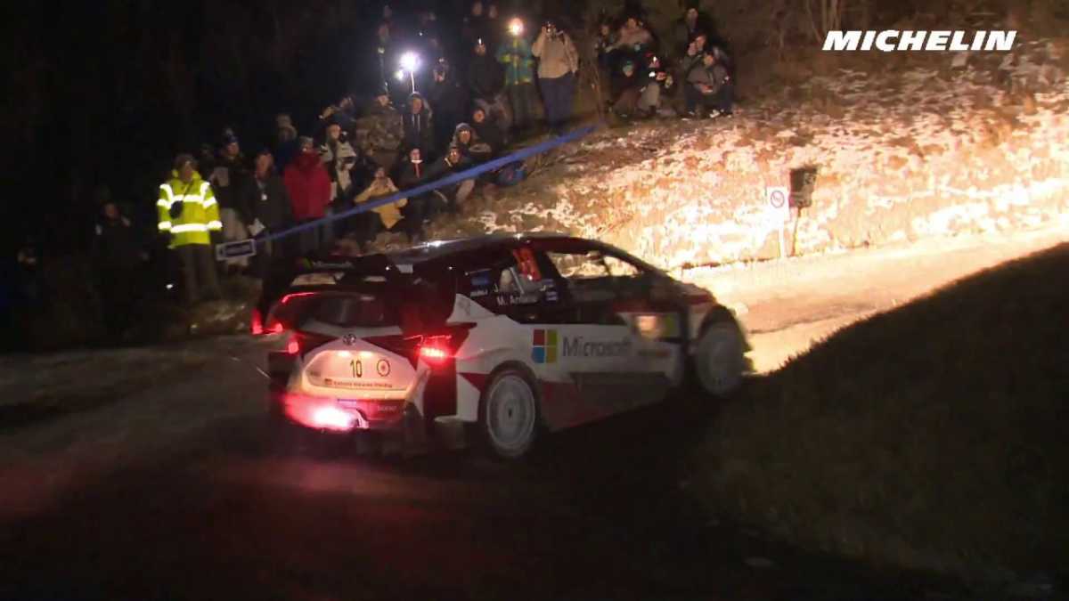 Vídeo, primera etapa del Rally Montecarlo 2017