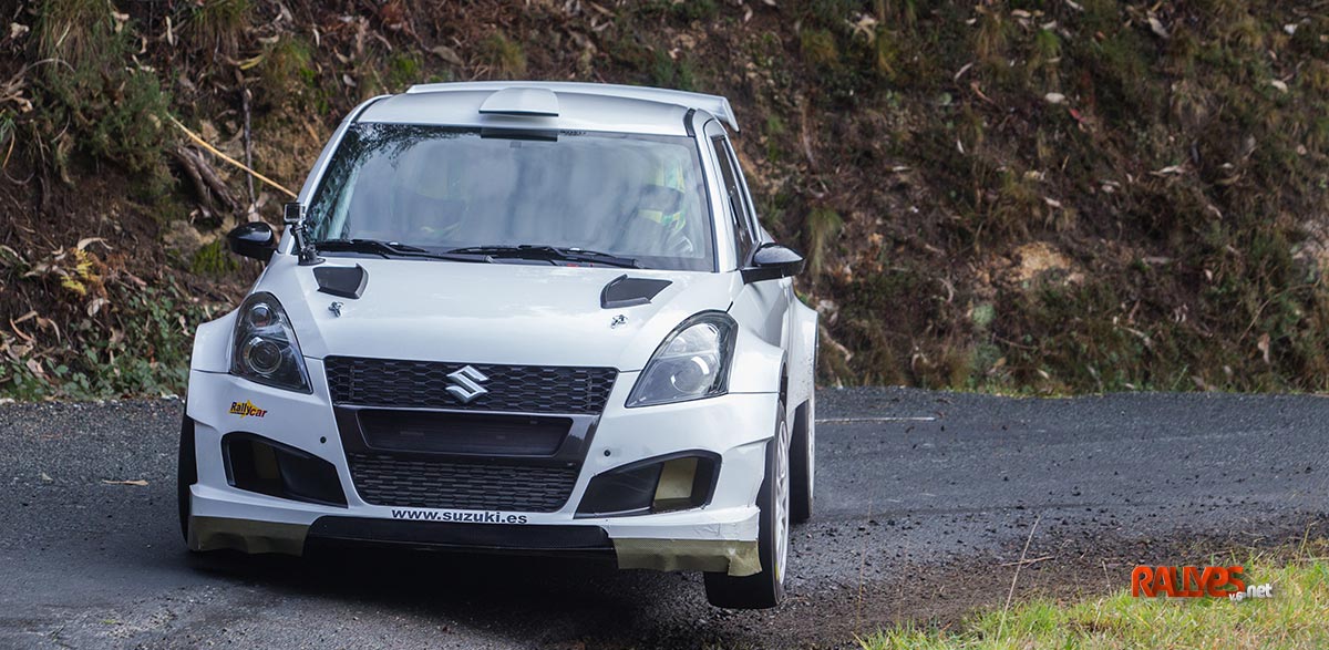 Joan Vinyes con el Suzuki Swift R+