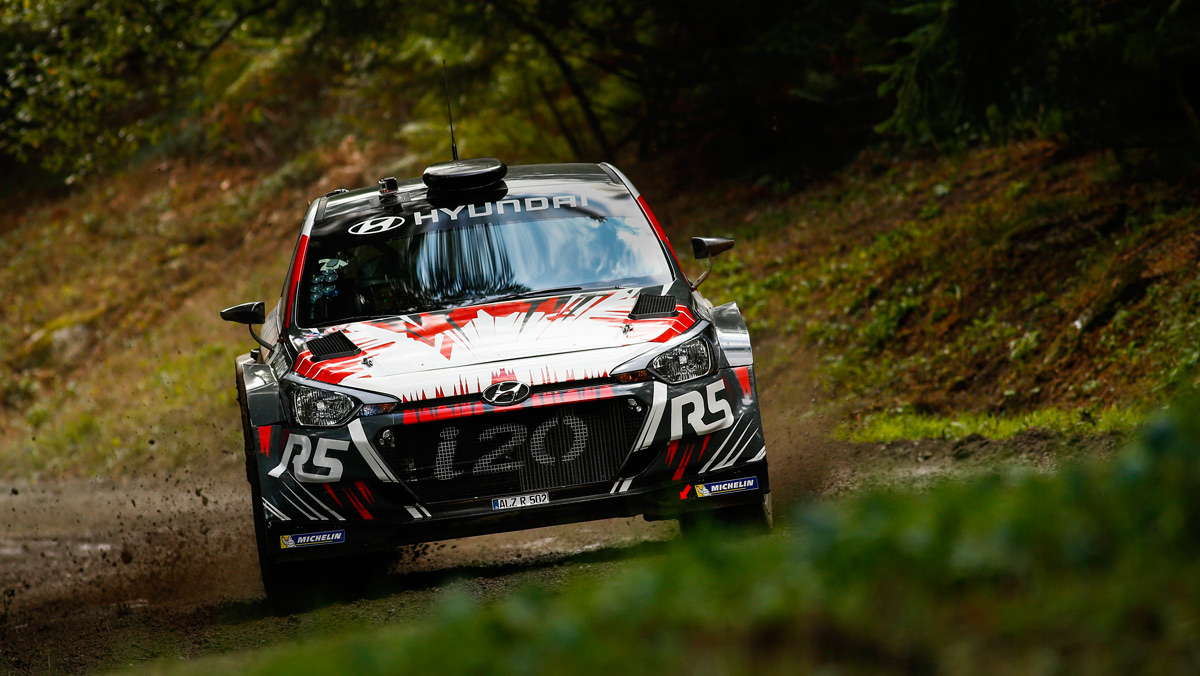 Pepe López, en la prueba para Hyundai