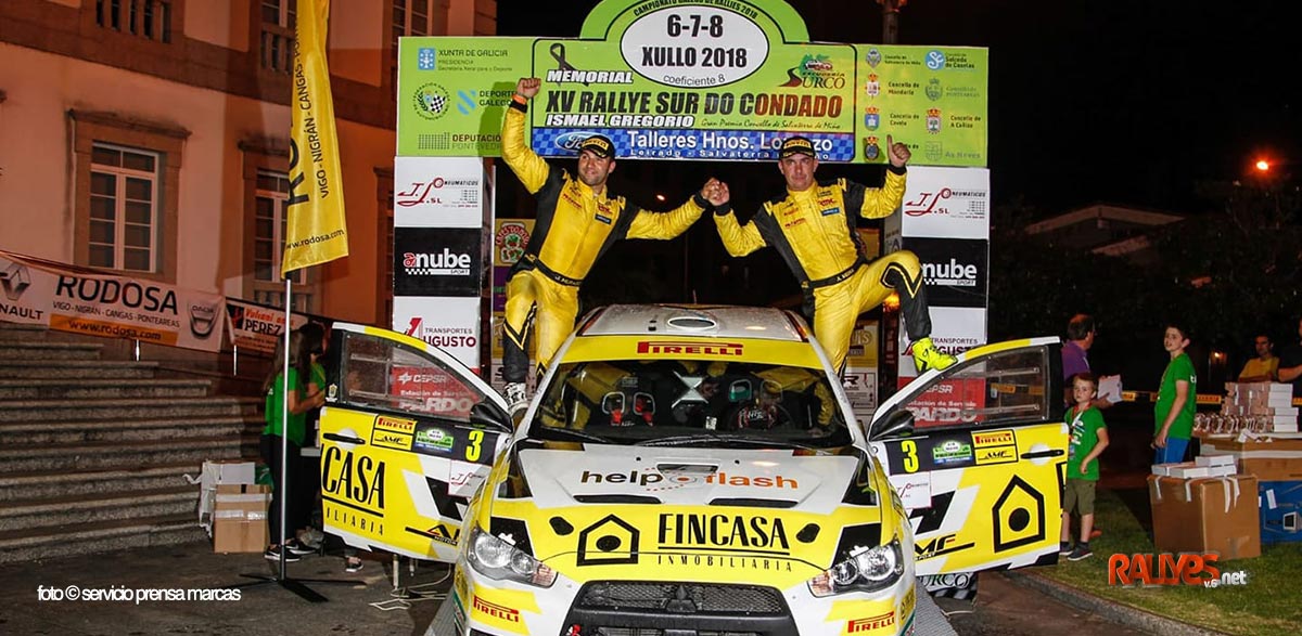 Alberto Meira vuelve a lo más alto en el Rallye Sur do Condado