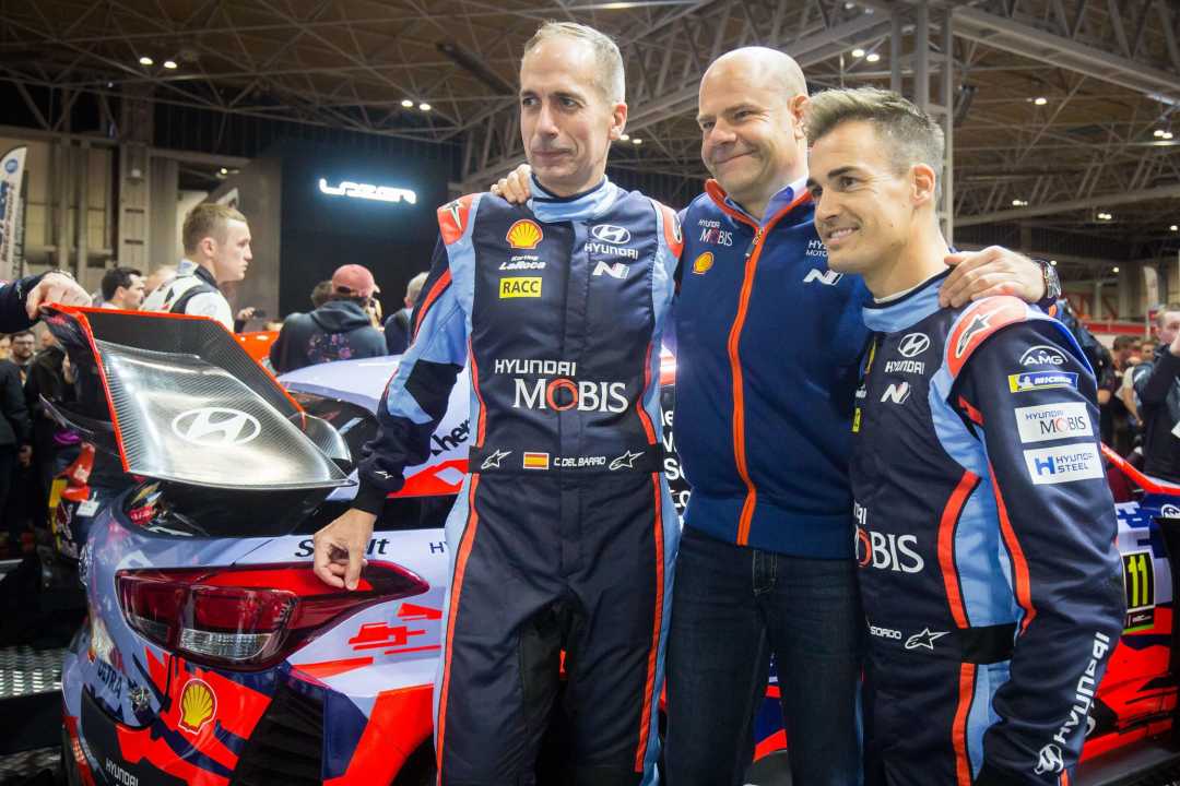 Dani Sordo, Carlos del Barrio y Andrea Adamo