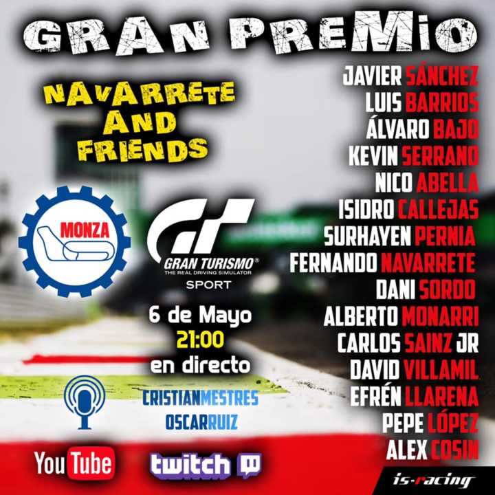 Noche de carreras con Navarrete&Friends en el circuito de Monza