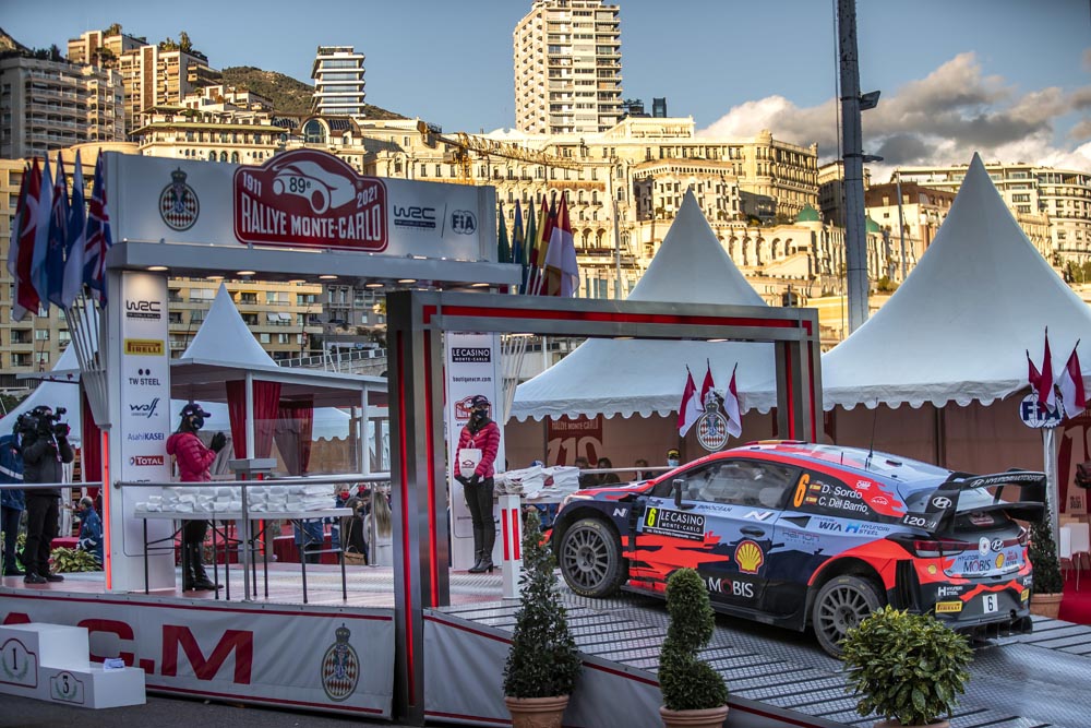 Dani Sordo podium Montecarlo