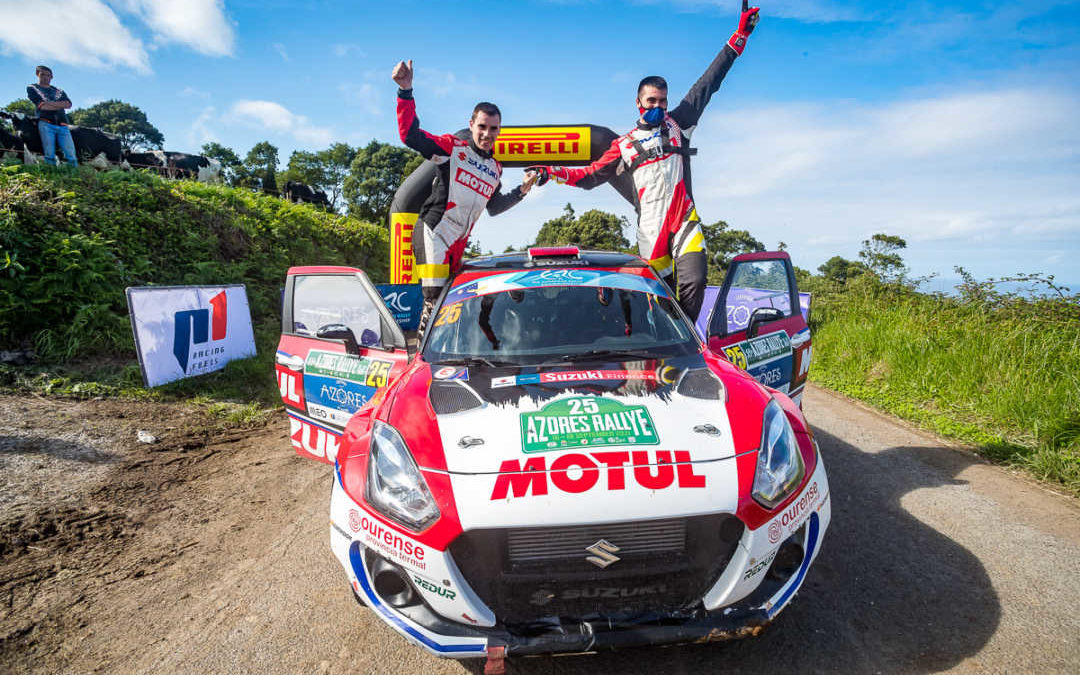 Javier Pardo, líder del ERC2 tras el 55 Azores Rallye